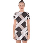 A Minimalist Pattern With Simple Lines And Shapes, Creating A Clean And Modern Aesthetic 07 Drop Hem Mini Chiffon Dress