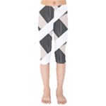 A Minimalist Pattern With Simple Lines And Shapes, Creating A Clean And Modern Aesthetic 07 Kids  Capri Leggings 