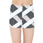 A Minimalist Pattern With Simple Lines And Shapes, Creating A Clean And Modern Aesthetic 07 Kids  Sports Shorts