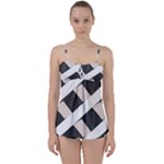 A Minimalist Pattern With Simple Lines And Shapes, Creating A Clean And Modern Aesthetic 07 Babydoll Tankini Set