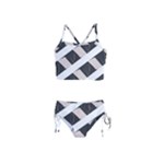 A Minimalist Pattern With Simple Lines And Shapes, Creating A Clean And Modern Aesthetic 07 Girls  Tankini Swimsuit