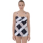 A Minimalist Pattern With Simple Lines And Shapes, Creating A Clean And Modern Aesthetic 07 Babydoll Tankini Top