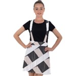 A Minimalist Pattern With Simple Lines And Shapes, Creating A Clean And Modern Aesthetic 07 Velvet Suspender Skater Skirt