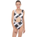 A Minimalist Pattern With Simple Lines And Shapes, Creating A Clean And Modern Aesthetic 07 Center Cut Out Swimsuit