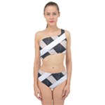 A Minimalist Pattern With Simple Lines And Shapes, Creating A Clean And Modern Aesthetic 07 Spliced Up Two Piece Swimsuit