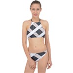 A Minimalist Pattern With Simple Lines And Shapes, Creating A Clean And Modern Aesthetic 07 Halter Bikini Set