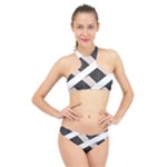 A Minimalist Pattern With Simple Lines And Shapes, Creating A Clean And Modern Aesthetic 07 High Neck Bikini Set