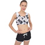 A Minimalist Pattern With Simple Lines And Shapes, Creating A Clean And Modern Aesthetic 07 V-Back Sports Bra