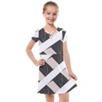 A Minimalist Pattern With Simple Lines And Shapes, Creating A Clean And Modern Aesthetic 07 Kids  Cross Web Dress