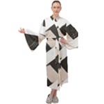 A Minimalist Pattern With Simple Lines And Shapes, Creating A Clean And Modern Aesthetic 07 Maxi Velvet Kimono