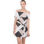 A Minimalist Pattern With Simple Lines And Shapes, Creating A Clean And Modern Aesthetic 07 Off Shoulder Chiffon Dress