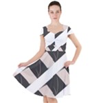 A Minimalist Pattern With Simple Lines And Shapes, Creating A Clean And Modern Aesthetic 07 Cap Sleeve Midi Dress