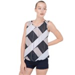 A Minimalist Pattern With Simple Lines And Shapes, Creating A Clean And Modern Aesthetic 07 Bubble Hem Chiffon Tank Top