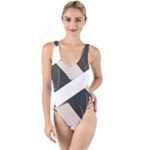 A Minimalist Pattern With Simple Lines And Shapes, Creating A Clean And Modern Aesthetic 07 High Leg Strappy Swimsuit