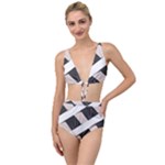 A Minimalist Pattern With Simple Lines And Shapes, Creating A Clean And Modern Aesthetic 07 Tied Up Two Piece Swimsuit