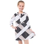 A Minimalist Pattern With Simple Lines And Shapes, Creating A Clean And Modern Aesthetic 07 Kids  Quarter Sleeve Shirt Dress