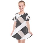 A Minimalist Pattern With Simple Lines And Shapes, Creating A Clean And Modern Aesthetic 07 Kids  Smock Dress