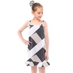 A Minimalist Pattern With Simple Lines And Shapes, Creating A Clean And Modern Aesthetic 07 Kids  Overall Dress