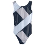 A Minimalist Pattern With Simple Lines And Shapes, Creating A Clean And Modern Aesthetic 07 Kids  Cut-Out Back One Piece Swimsuit