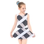 A Minimalist Pattern With Simple Lines And Shapes, Creating A Clean And Modern Aesthetic 07 Kids  Skater Dress Swimsuit