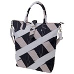 A Minimalist Pattern With Simple Lines And Shapes, Creating A Clean And Modern Aesthetic 07 Buckle Top Tote Bag