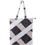 A Minimalist Pattern With Simple Lines And Shapes, Creating A Clean And Modern Aesthetic 07 Double Zip Up Tote Bag