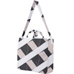 A Minimalist Pattern With Simple Lines And Shapes, Creating A Clean And Modern Aesthetic 07 Square Shoulder Tote Bag