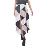 A Minimalist Pattern With Simple Lines And Shapes, Creating A Clean And Modern Aesthetic 07 Velour Split Maxi Skirt