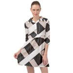 A Minimalist Pattern With Simple Lines And Shapes, Creating A Clean And Modern Aesthetic 07 Mini Skater Shirt Dress