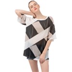 A Minimalist Pattern With Simple Lines And Shapes, Creating A Clean And Modern Aesthetic 07 Oversized Chiffon Top