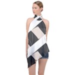 A Minimalist Pattern With Simple Lines And Shapes, Creating A Clean And Modern Aesthetic 07 Halter Asymmetric Satin Top