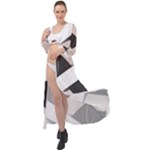 A Minimalist Pattern With Simple Lines And Shapes, Creating A Clean And Modern Aesthetic 07 Maxi Chiffon Beach Wrap