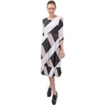 A Minimalist Pattern With Simple Lines And Shapes, Creating A Clean And Modern Aesthetic 07 Ruffle End Midi Chiffon Dress