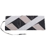 A Minimalist Pattern With Simple Lines And Shapes, Creating A Clean And Modern Aesthetic 07 Roll Up Canvas Pencil Holder (S)