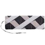 A Minimalist Pattern With Simple Lines And Shapes, Creating A Clean And Modern Aesthetic 07 Roll Up Canvas Pencil Holder (M)