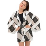 A Minimalist Pattern With Simple Lines And Shapes, Creating A Clean And Modern Aesthetic 07 Long Sleeve Kimono