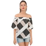 A Minimalist Pattern With Simple Lines And Shapes, Creating A Clean And Modern Aesthetic 07 Off Shoulder Short Sleeve Top