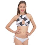 A Minimalist Pattern With Simple Lines And Shapes, Creating A Clean And Modern Aesthetic 07 Cross Front Halter Bikini Top