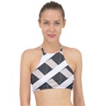 A Minimalist Pattern With Simple Lines And Shapes, Creating A Clean And Modern Aesthetic 07 Halter Bikini Top