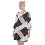 A Minimalist Pattern With Simple Lines And Shapes, Creating A Clean And Modern Aesthetic 07 Open Neck Shift Dress