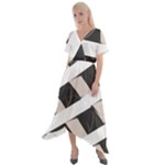 A Minimalist Pattern With Simple Lines And Shapes, Creating A Clean And Modern Aesthetic 07 Cross Front Sharkbite Hem Maxi Dress