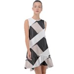 A Minimalist Pattern With Simple Lines And Shapes, Creating A Clean And Modern Aesthetic 07 Frill Swing Dress