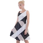 A Minimalist Pattern With Simple Lines And Shapes, Creating A Clean And Modern Aesthetic 07 Knee Length Skater Dress