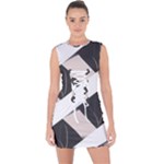 A Minimalist Pattern With Simple Lines And Shapes, Creating A Clean And Modern Aesthetic 07 Lace Up Front Bodycon Dress