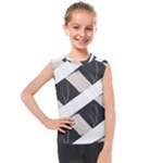 A Minimalist Pattern With Simple Lines And Shapes, Creating A Clean And Modern Aesthetic 07 Kids  Mesh Tank Top