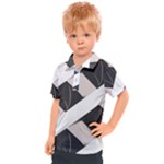 A Minimalist Pattern With Simple Lines And Shapes, Creating A Clean And Modern Aesthetic 07 Kids  Polo T-Shirt