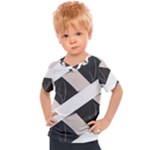 A Minimalist Pattern With Simple Lines And Shapes, Creating A Clean And Modern Aesthetic 07 Kids  Sports T-Shirt