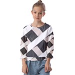 A Minimalist Pattern With Simple Lines And Shapes, Creating A Clean And Modern Aesthetic 07 Kids  Cuff Sleeve Top