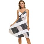 A Minimalist Pattern With Simple Lines And Shapes, Creating A Clean And Modern Aesthetic 07 Sleeveless Tie Front Chiffon Dress