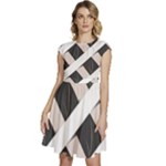 A Minimalist Pattern With Simple Lines And Shapes, Creating A Clean And Modern Aesthetic 07 Cap Sleeve High Waist Dress